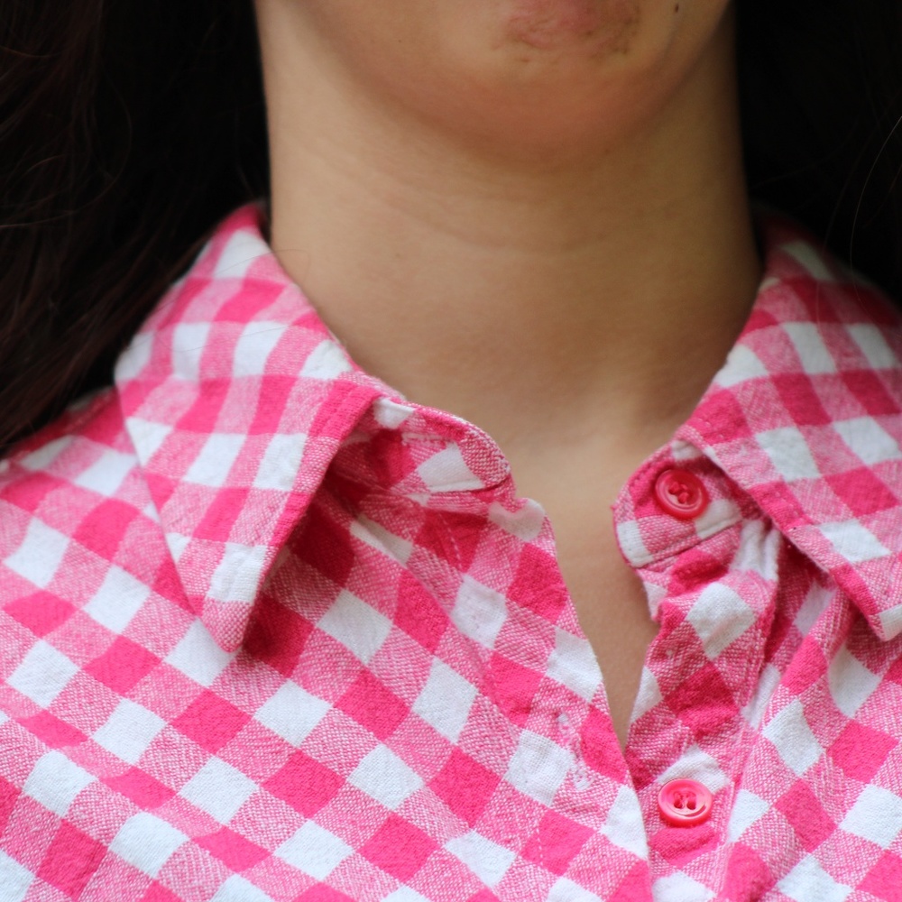 Red Checkered Tank Flannel - Picture 2 of 3